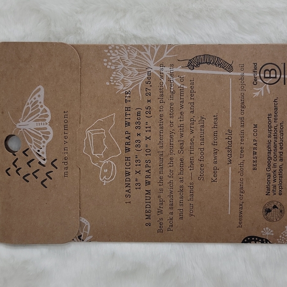 Bee's Wrap Food Wrap 1 Sandwich & 2 Medium Wraps - Picture 5 of 5